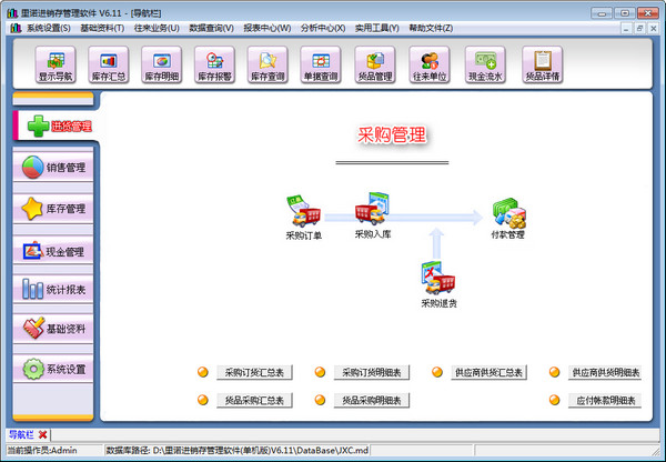 里诺进销存管理软件 单机版