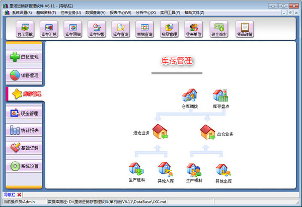 里诺进销存管理软件 单机版