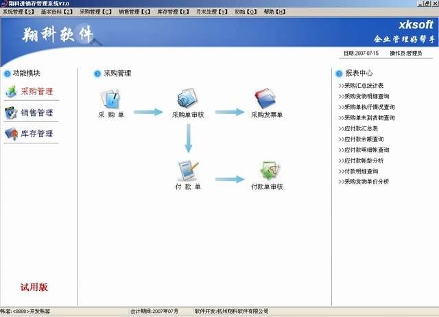 翔科超市管理系统 官方版