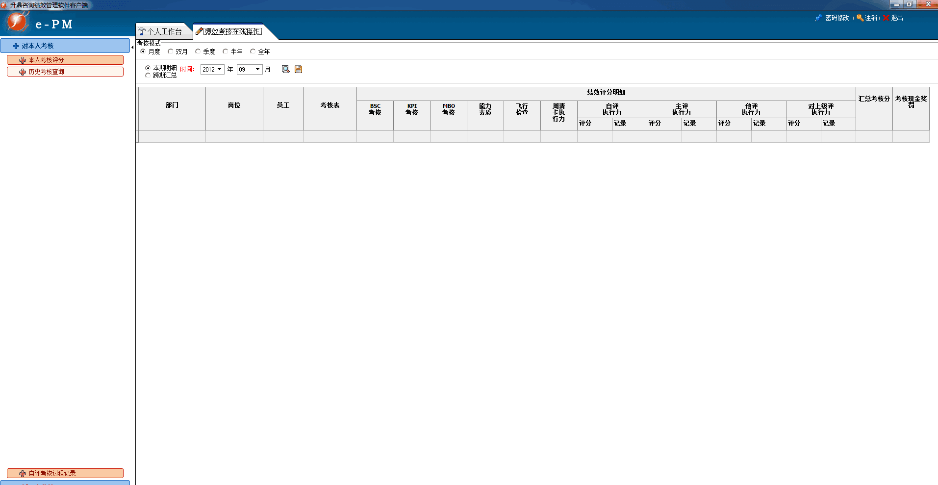 升鼎咨询e-PM绩效考核软件 单机版