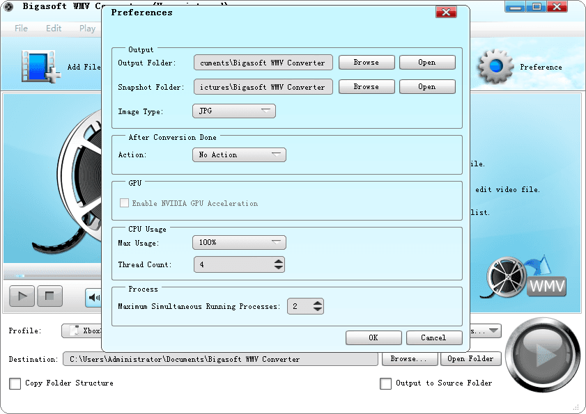 Bigasoft WMV Converter 官方版