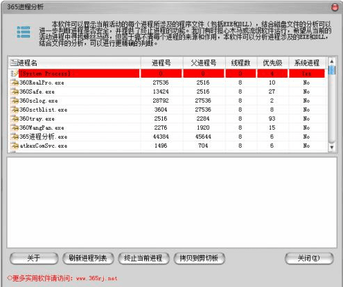 365进程分析工具 官方版