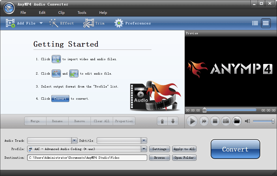 AnyMP4 Audio Converter 绿色版