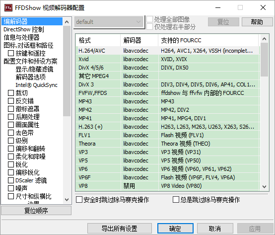 ffdshow 官方版