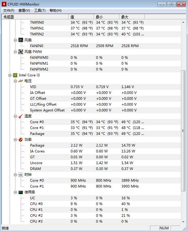 CPUID HWMonitor V1.34.0